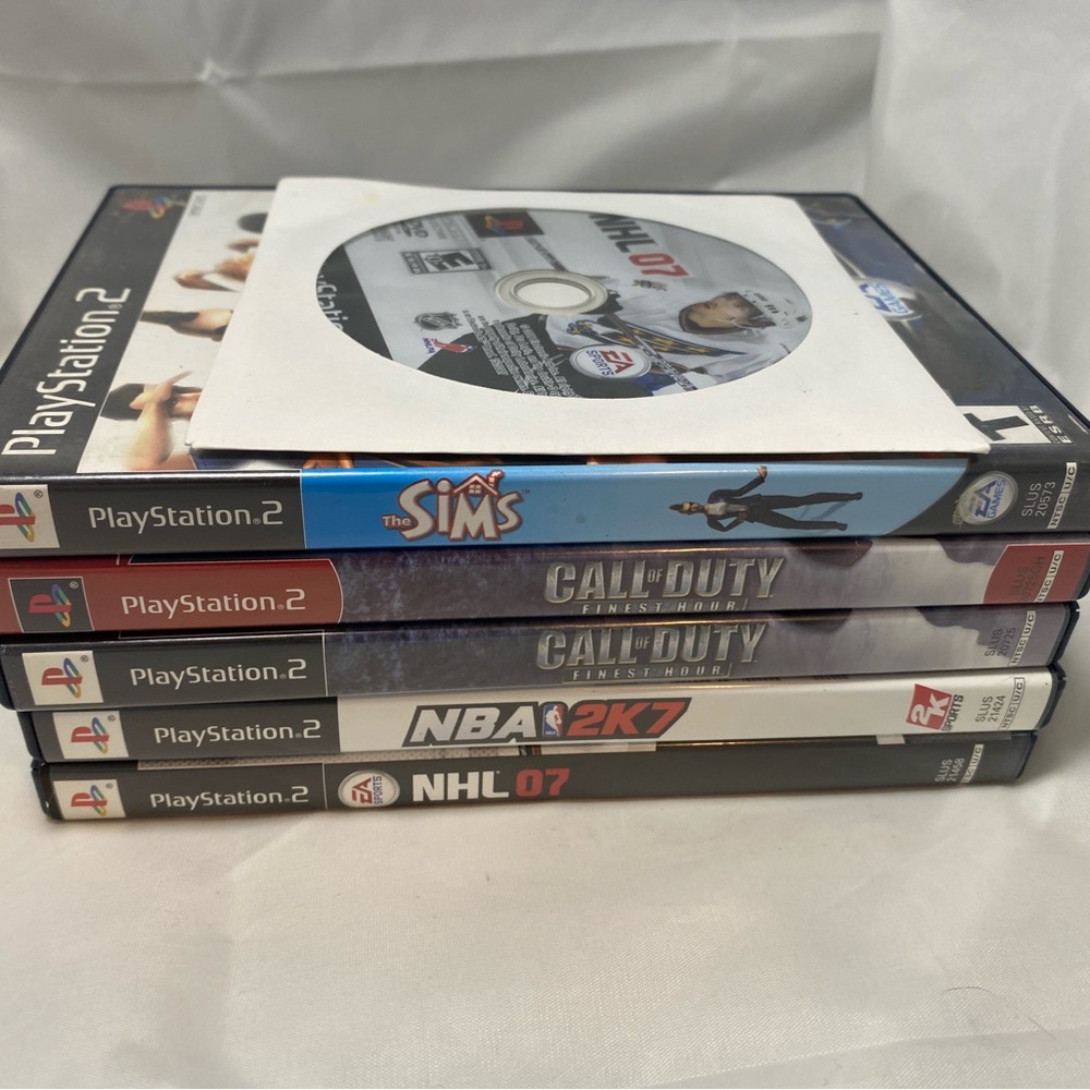 PlayStation 2 PS2 Fat Console SCPH-39001 Controller 6 Games Tested (no Chords) - Picture 2 of 7